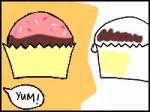 Sweets - Cupcake Doodle Coloring Page
